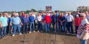 National Anthem with River City at tractor pull